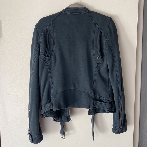Free People Moto Jacket Size Medium - Picture 4 of 7